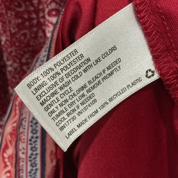 Knox Rose Red Patterned Dress With Tassels - Picture 6 of 6